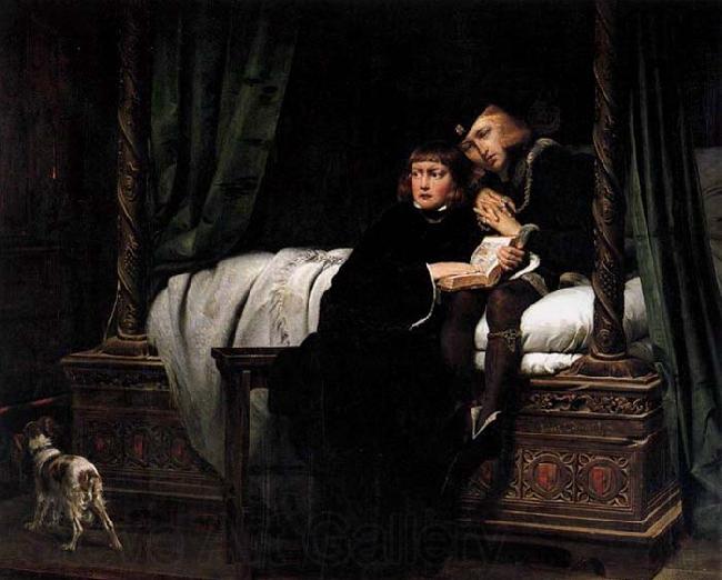 Paul Delaroche The Death of the Sons of King Edward in the Tower France oil painting art